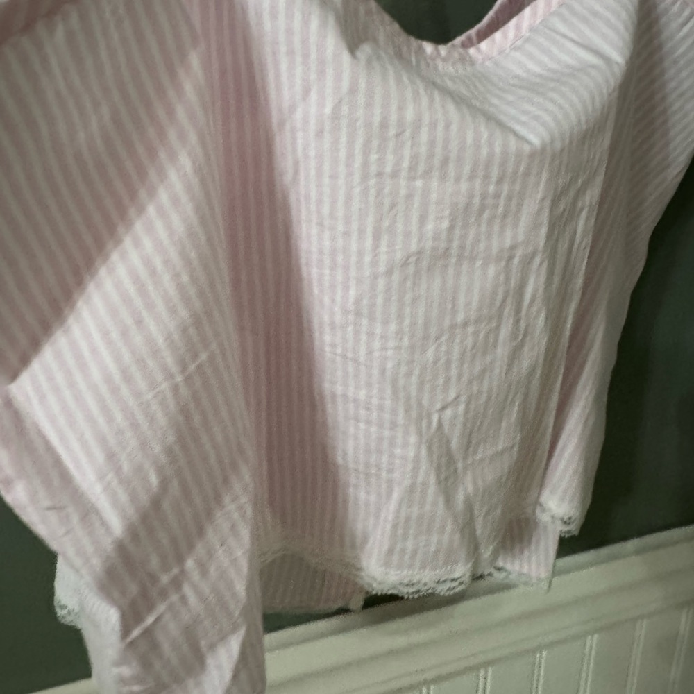 SKIMS Cotton Poplin Sleep Cami Large Cotton Candy Stripe NWT! - Picture 9 of 9